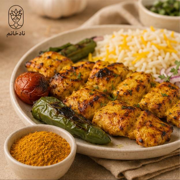ادویه جوجه کباب زعفرانی